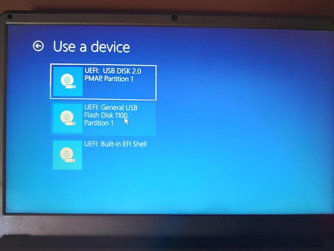 3Use a device boots into windows