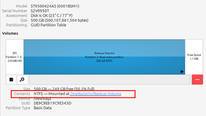 ntfs disk via flameshot